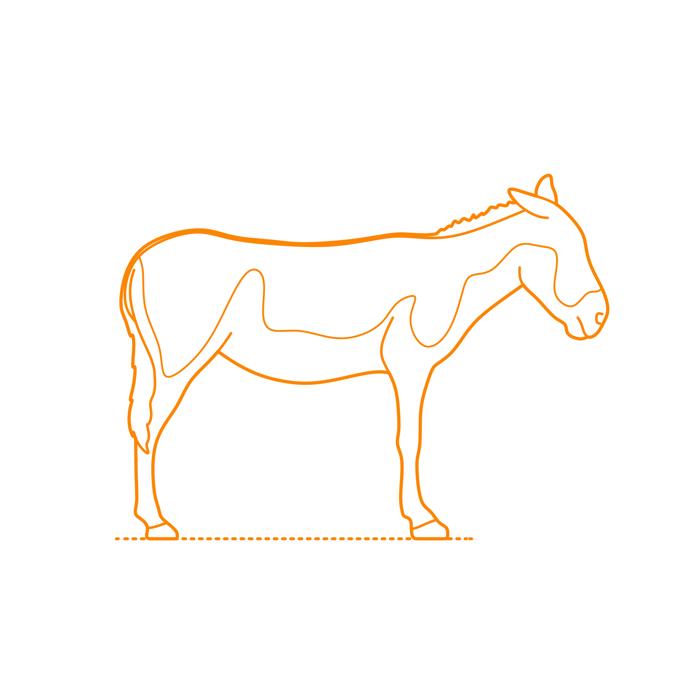 Animals Equines Persian Onager Sketch Svg Vector Free Vectors